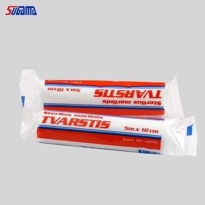 Medical Absorbent Cotton Gauze Bandage (10CMX5YARDS)