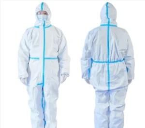 China Factory Stock Cheapest Non Woven Breathable Isolation Coverall Gowns Insulating Clothing for Personal Safety Protecting