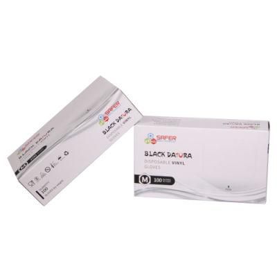 Vinyl Gloves Powder Free Food Black Disposable with High Quality