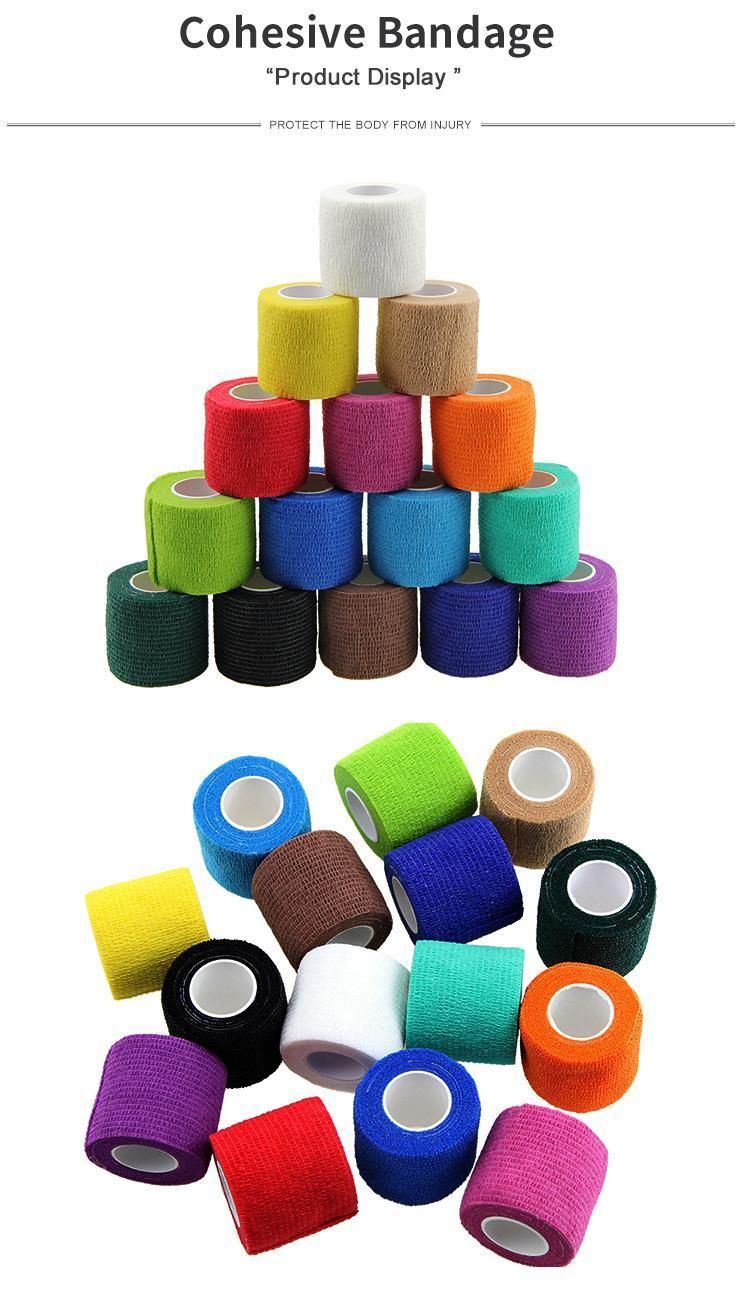 HD5 Factory Cheap Non Woven Cohesive Bandage with Various Colors