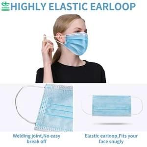 High Quality Protective Comfortable Medical Non-Woven 3-Ply Adult Earloop Face Mask