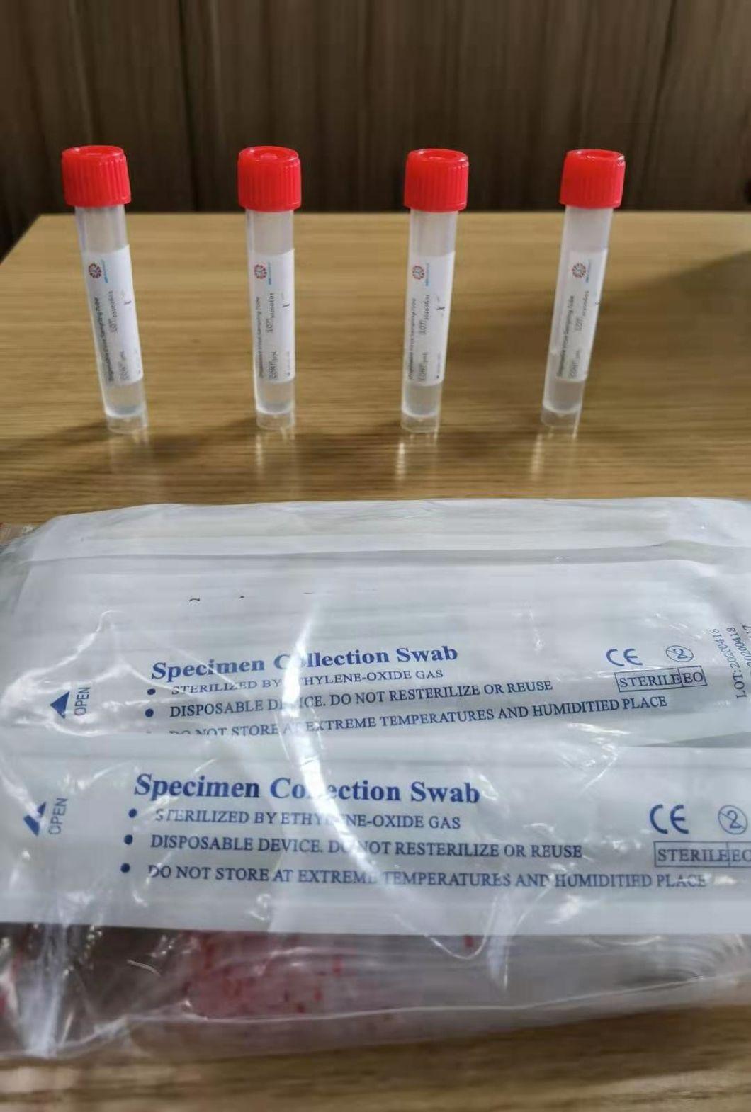 High Quality Medical PP Material Single-Use Virus Transport Medium Virus Sampling Tube, Virus Speicemen Collecting Tube