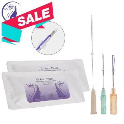 Plla/Pcl Dermal V Line Lift Facial Single Screw Tornado Needle Double Blunt Injection