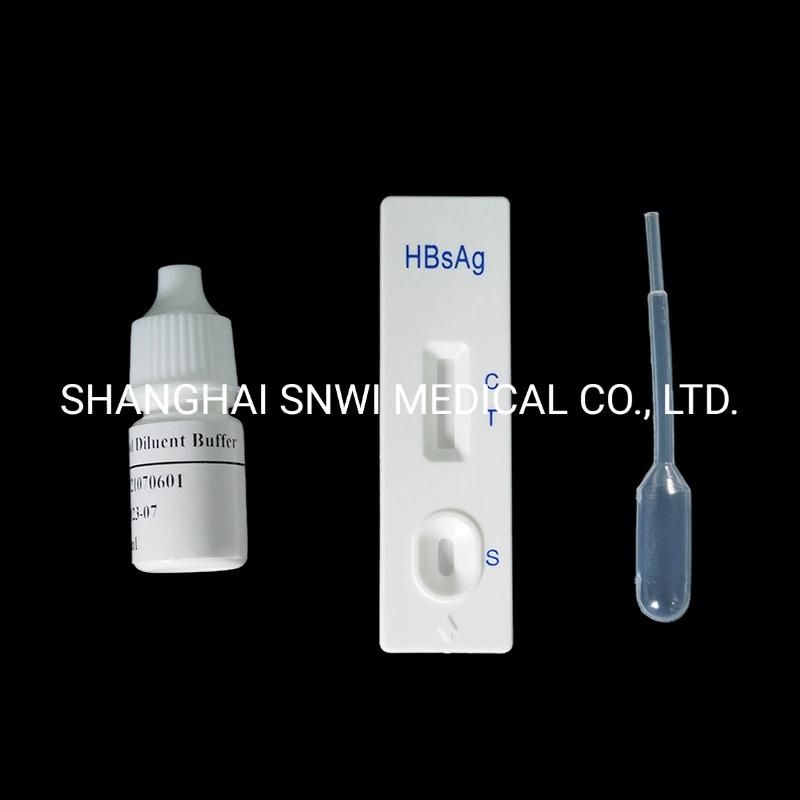 High Sensitive Medical Diagnostic One-Step Colloidal Gold Immune Chromatographic Assay Rapid Screening HCV/Hbsag/HIV/Fob/HP/HCG Rapid Test Kit with CE/Whitelist