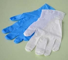 Nitrile Glove with White/Blue (NGBL-PFM3.5)