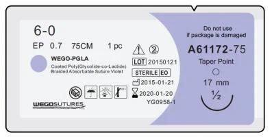 Wego Brand Pgla Surgical Sutures