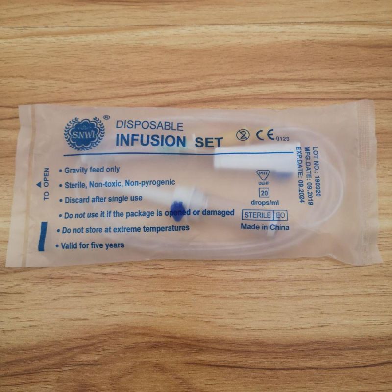 Medical Disposable I. V. Infusion Set High Quality Popular IV Fluids Flow Regulator with Double Scale