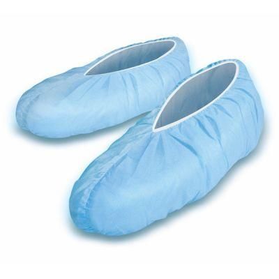 Waterproof Blue Plastic PP+PE Disposable Shoe Covers