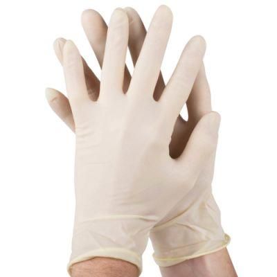 Chinese Manufacturer Cheap S Size Latex Powdered Examination White Gloves