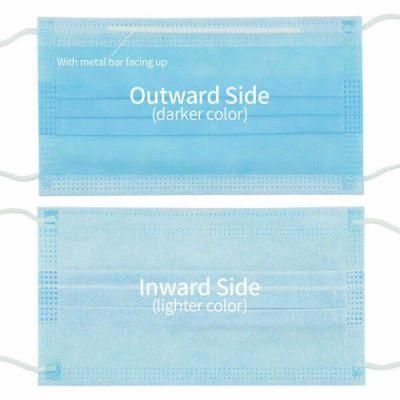 Disposable 3 Ply Non Woven Medical Face Mask Surgical Mask