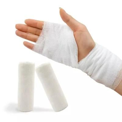 Disposable Medical Elastic PBT Conforming Cotton Bandage Roll