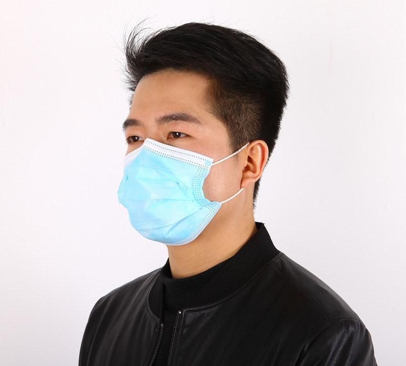 Meltblown Nonwoven Medical Surgical Disposable 3 Ply Masks