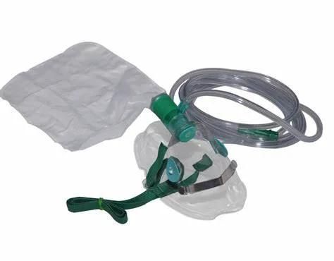 PVC Material Health Oxygen Mask Have Reservoir Bag