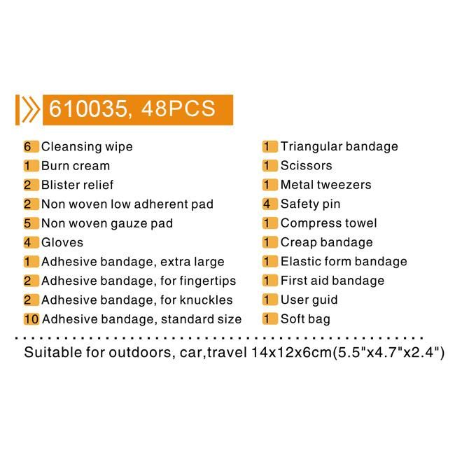 Portable Universal Home and Car Use First Aid Kit Set
