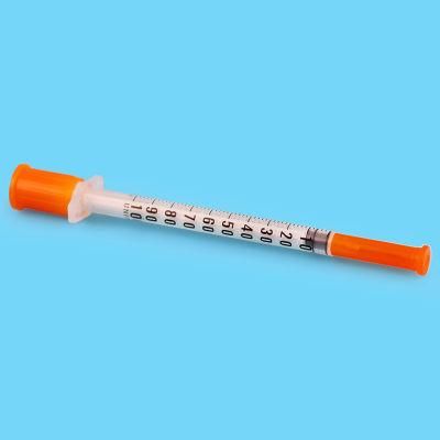 Medical Disposable Sterile Injection Plastic Syringe Insulin Syringe Safety Syringe with Needle 29g 30g 31g