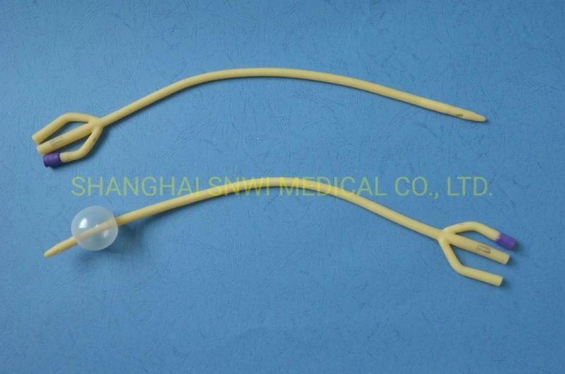 Medical Sterile Latex Foley Catheter 100% Silicon Coated