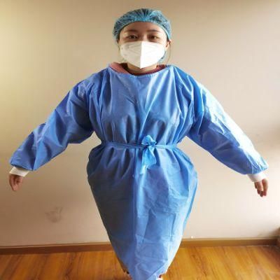 Disposable Polypropylene Isolation Gown, Non-Woven Gown