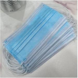 Large Stock Non Woven Flat Disposable Medical 3ply Protective Civil Face Mask
