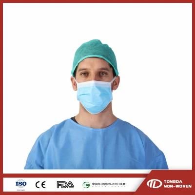 Type I/II/Iir None Sterile Surgical 3ply Non-Woven Medical Disposable Face Mask