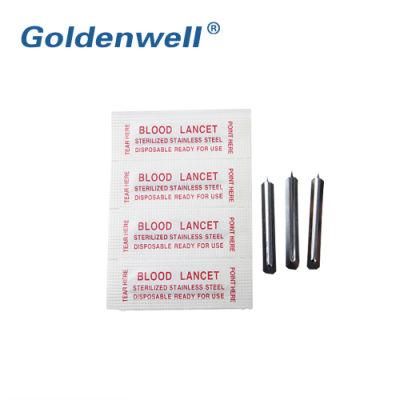 High Quality Medical Disposable Needle Blood Lancet Piece Type Stainless Steel