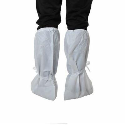 Disposable PE Waterproof Boots Cover with Ties
