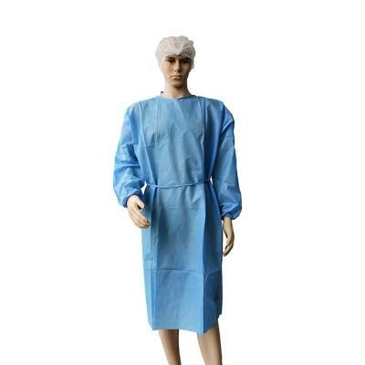 SMS Level 1 Non Woven Medical Disposables Hospital Patient Gowns Disposable Medical Gown Soft Breathable Customize Surgical Gown with Ties