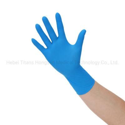 Custom High Quality 100% Nitrile White Disposable Non-Powdered Gloves