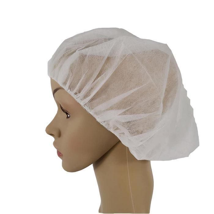 Disposable Bouffant Cap Nurse Surgical Cap Hair Net Protective Head Cover Non Woven Breathable Charlotte Round Caps Gorro Desechable