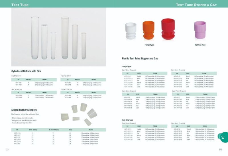 Test Tube Centrifuge Tube Blood Sampling Tube Specimen Collection Tube