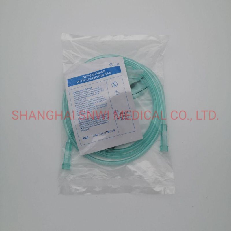 Single Use Disposable Oxygen Mask Medical Mask Oxygen Face Mask for Adult or Child