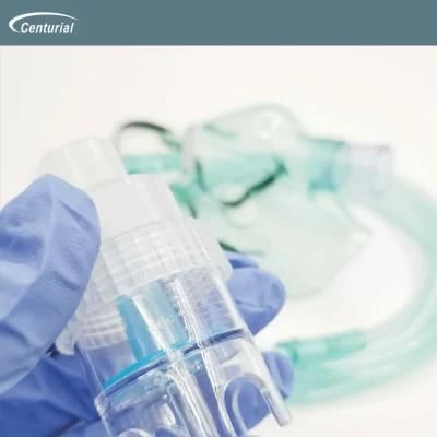 Medical Aerosol Mask with Nebulizer T-Type Mouthpiece with 7 Feets Oxygen Tube