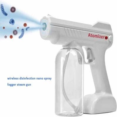 Handheld Rechargeable Blue Ray Wireless Nano Steam Gun Electric Disinfection Nano Spray Gun