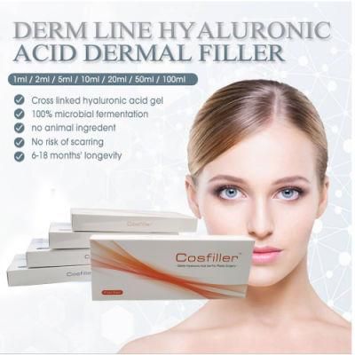 Injectable Ha Hyaluronic Acid Dermal Filler for Antiwrinkle
