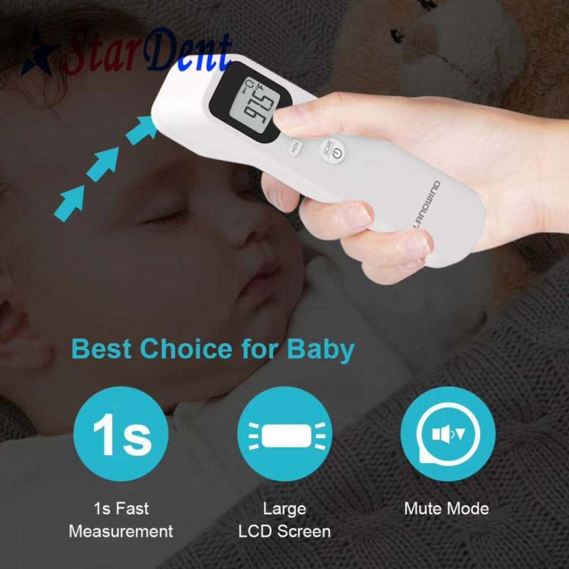 LCD Display Baby Adult Medical Non Contact Digital Clinica Electronic Ear Forehead Infrared Thermometer Gun