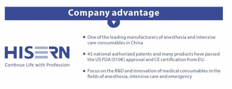 China Critical Care Supplier Hisern IBP Transducers Disposable Medical Single Lumen