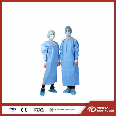 Disposable SMS/PP+PE Surgical Gown