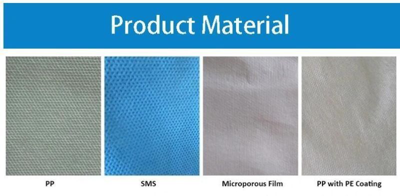 Type 5b 6b Coverall Microporous Front with SMS Back Breathable Cool Suit OEM Brands