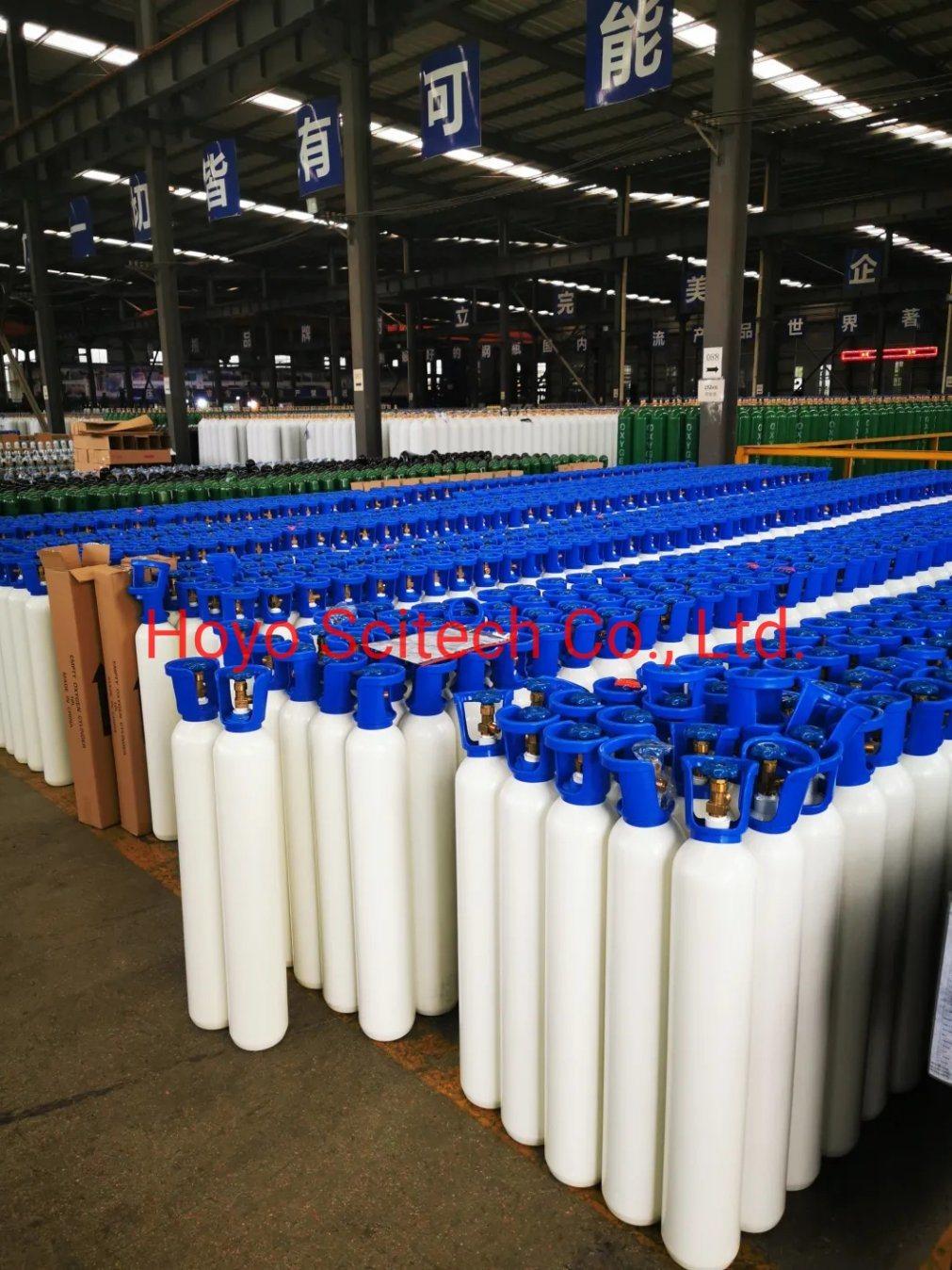 Hot Sales 4L 6.3L 10L 40L Seamless Al Steel Industrial Medical Argon/CO2/Gas/Air/Oxygen Cylinder