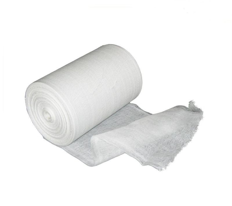 Factory Manufacturing Surgical 100% Absorbent Cotton Gauze Roll