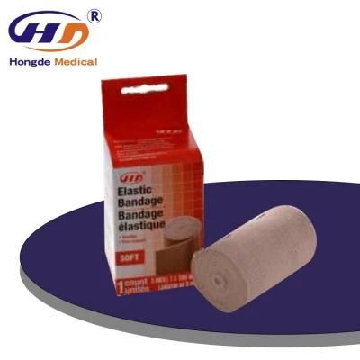 HD822 Disposable Medical Hospital Supply Gauze Skin Color High Elastic Cotton Crepe Bandage Factory with CE FDA