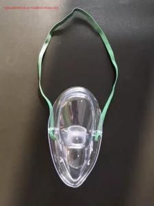 Medical Equipment Medical Disposables Manufacturer Oxygen Face Mask for Green/Transparent Different Mask Size