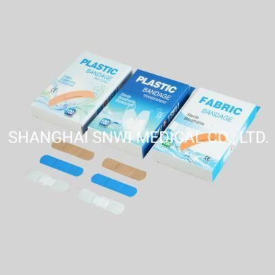 OEM 100% Cotton Medical Wound Care Fabric Adhesive Bandage Wound Plaster (Band Aid)