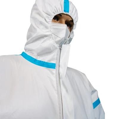 High Quality Non Sterilization White Microporous Type 5/6 PP Medical Disposable Protective Coverall