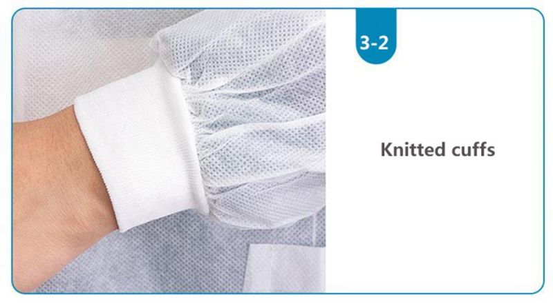High Quality Disposable Lab Coats Isolation Gowns Manufacturer PP Doctor Coats