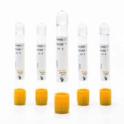Disposable Gel Clot Test Diagnostics Vacuum Blood Collection Test Tube