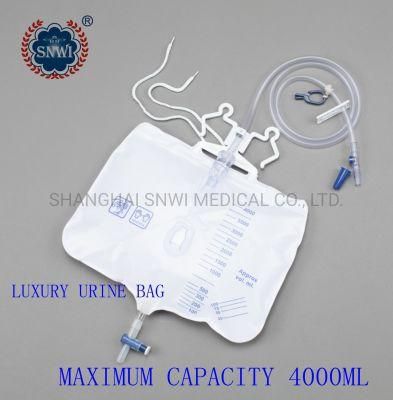 Manufactory Disposable Sterile Luxury Urine Drainage Bag 2000ml with CE ISO Certificate