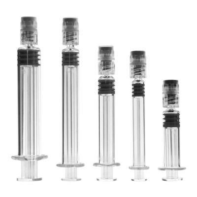 1ml 2.25ml 3ml 5ml Luer Lock Borosilicate Prefilled Glass Syringe