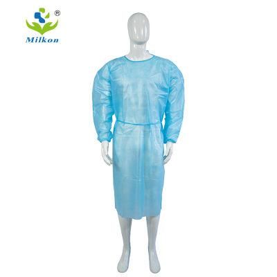 Lab Coat Disposable Customized PP Nonwoven Isolation Gown Disposable Gown