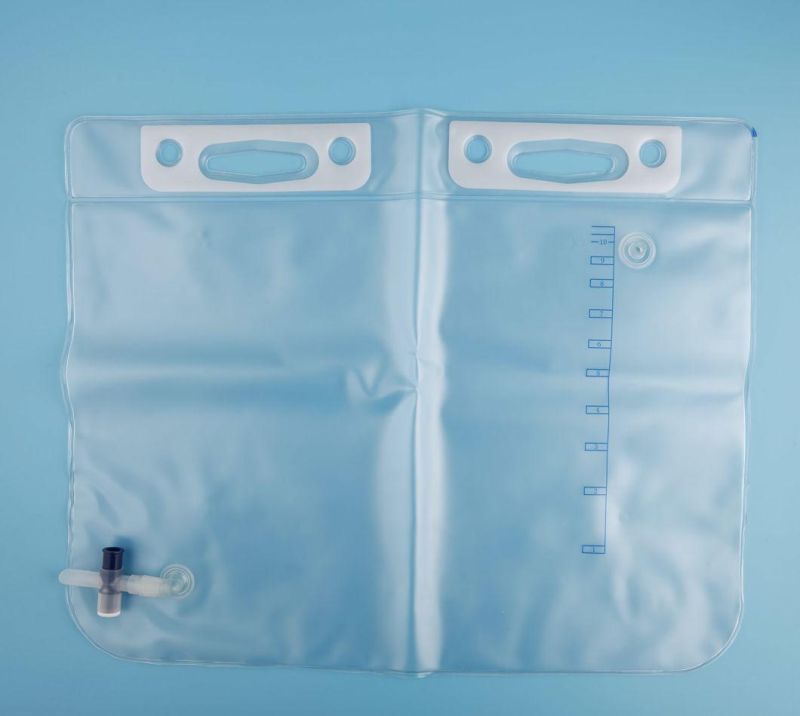 Medical Urine Bag with Free Needle Sampling Port and Tube Clamp