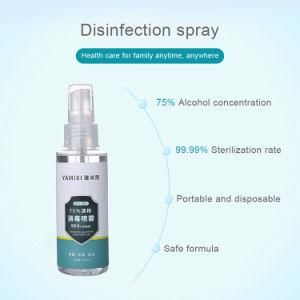 Disinfection Rine-Free Hand Sanitizer 75% Alcohol Spray Portable Disposable Prevention Hand Sanitizer
